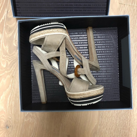 Prada Shoes - Prada Platform Sandals